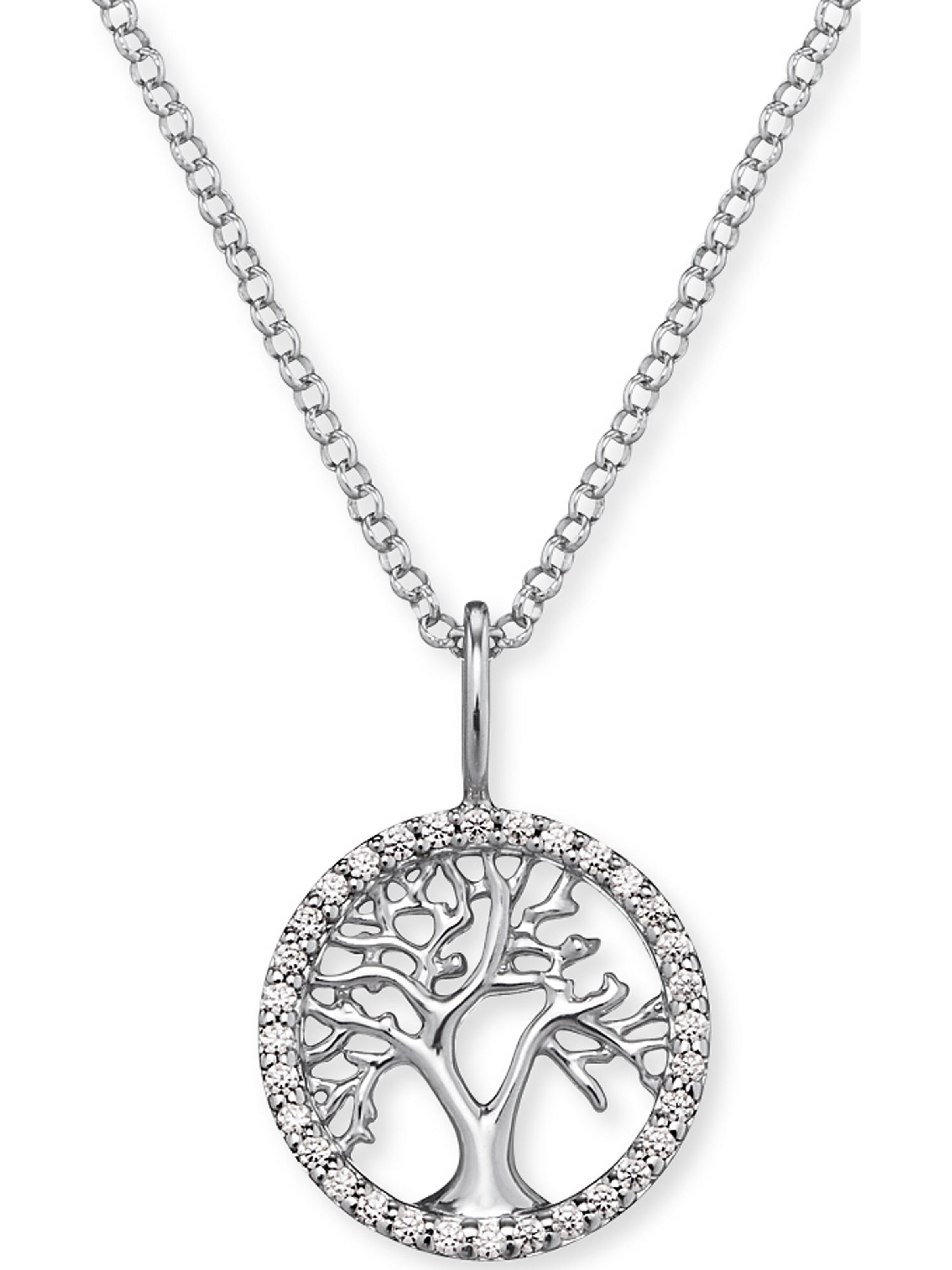Engelsrufer Necklace 'Lebensbaum ERN-LILTREE-ZI' in Silver: front