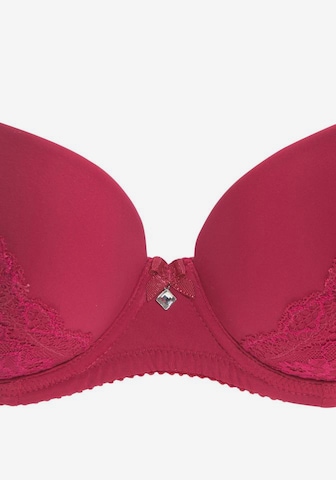 LASCANA Push-up BH 'Carina' in Rood