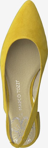 MARCO TOZZI Slingback pumps i gul