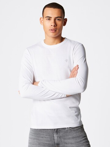 T-Shirt Marc O'Polo en blanc : devant