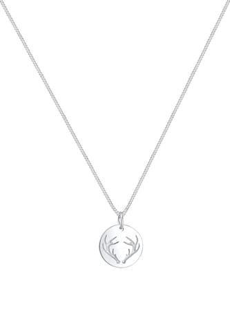 ELLI Necklace 'Hirsch' in Silver