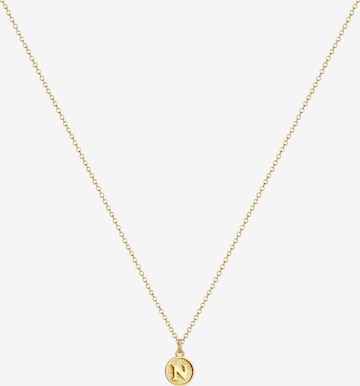 ELLI Necklace 'Buchstabe - N' in Gold: front