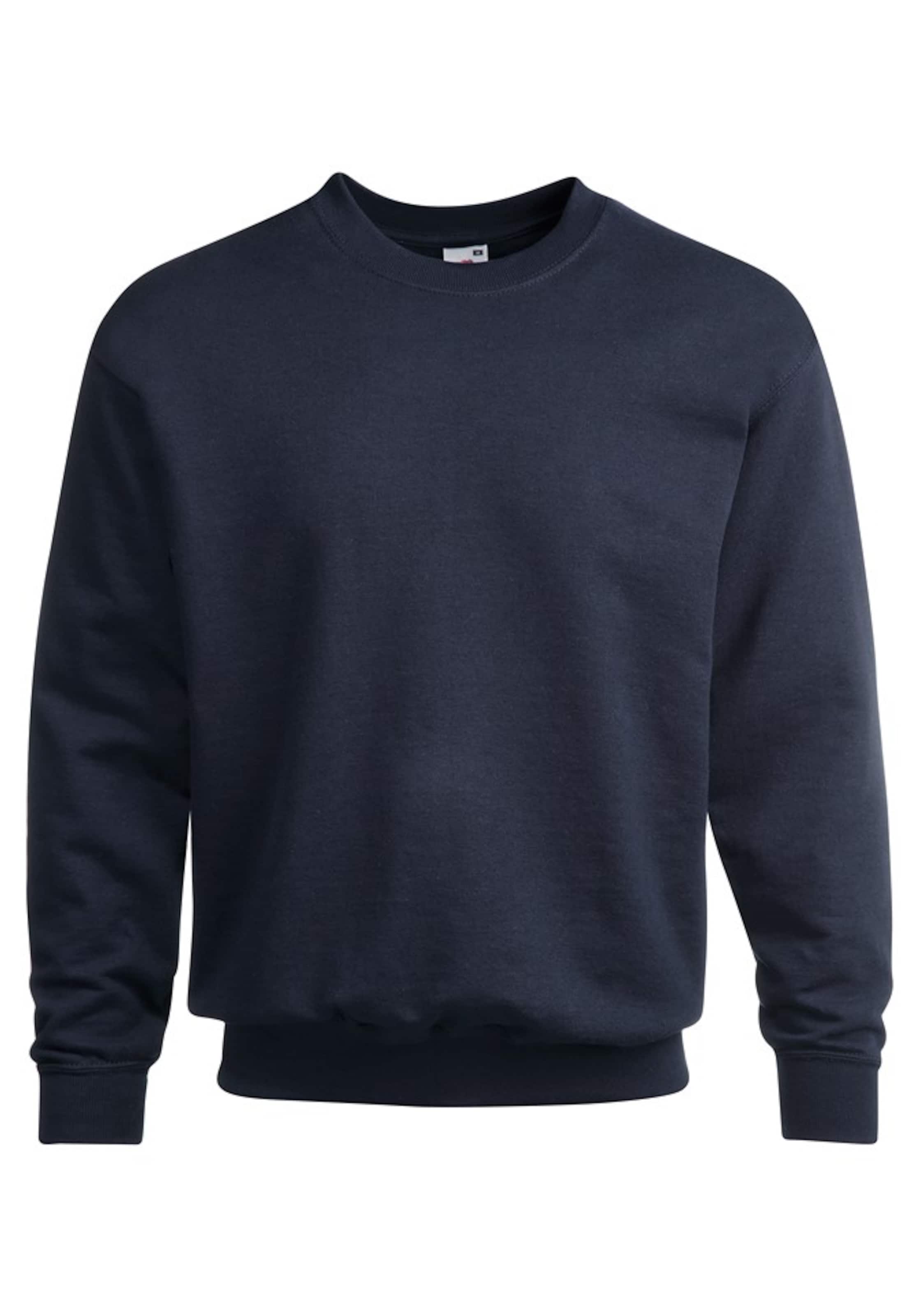 FRUIT OF THE LOOM Sweatshirt in Blau: Vorderseite
