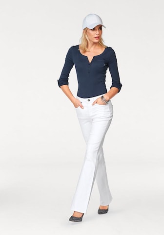 ARIZONA Bootcut-Jeans 'Comfort-Fit' in Weiß