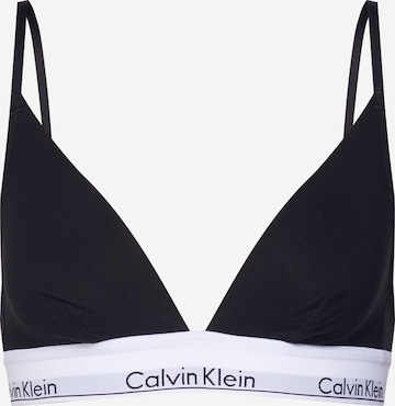 Calvin Klein Underwear Triangle Bra in Black: front