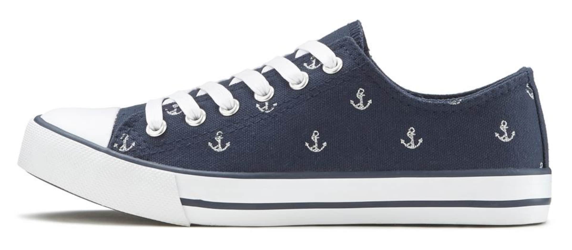 LASCANA Sneakers in Blue: front