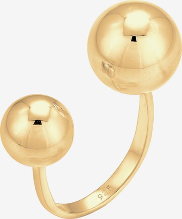 ELLI Ring 'Kugel' in Goud: voorkant