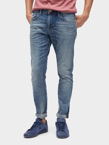 TOM TAILOR DENIM Slimfit Jeans 'Piers' in Blauw: voorkant