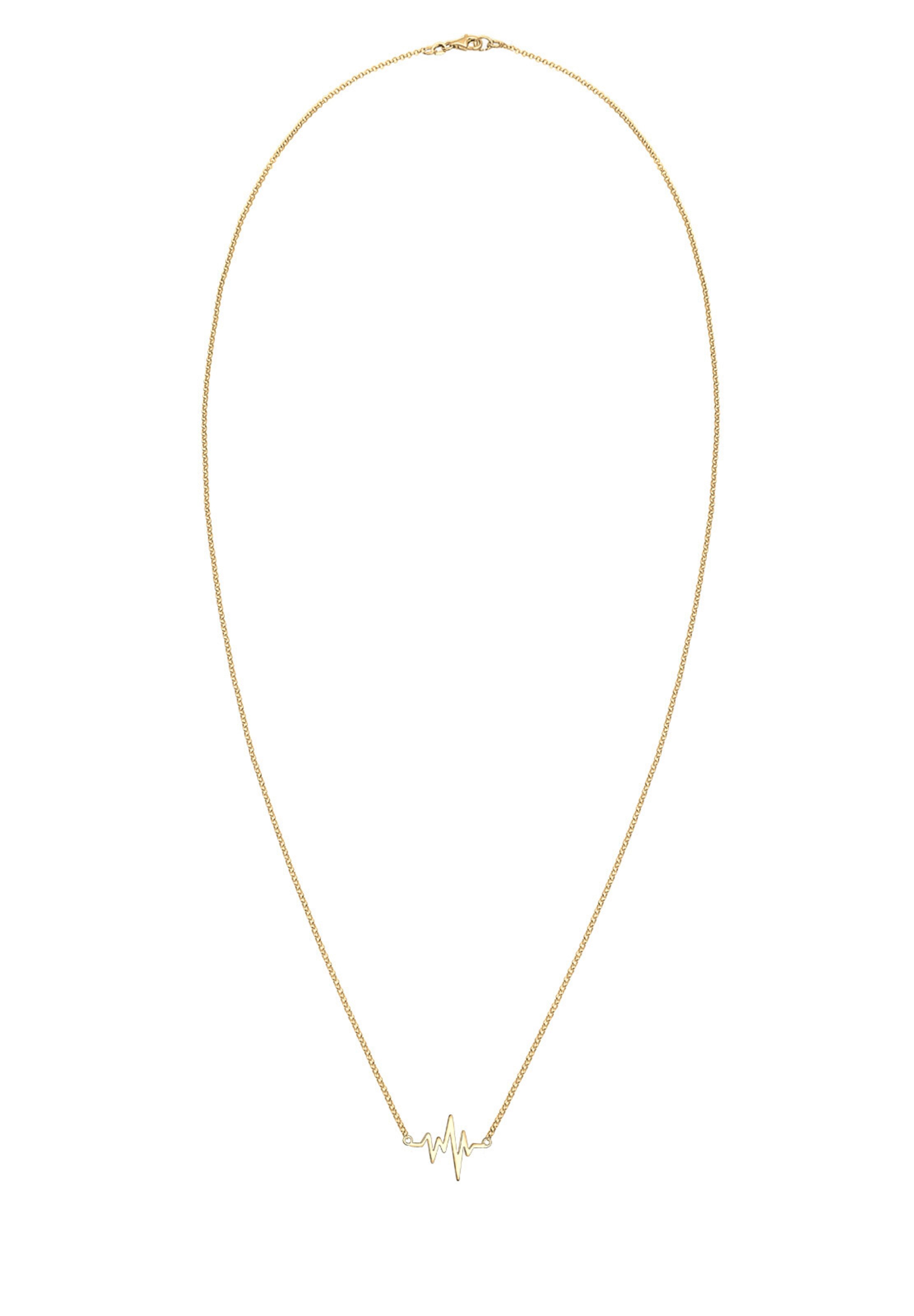 ELLI Ketting 'Herzschlag' in Goud: voorkant