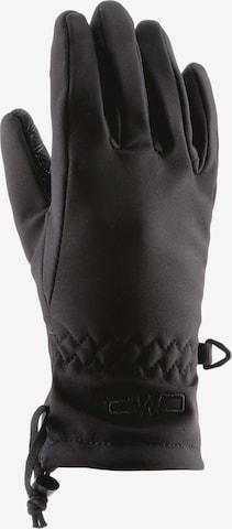 CMP Athletic Gloves in Black: front