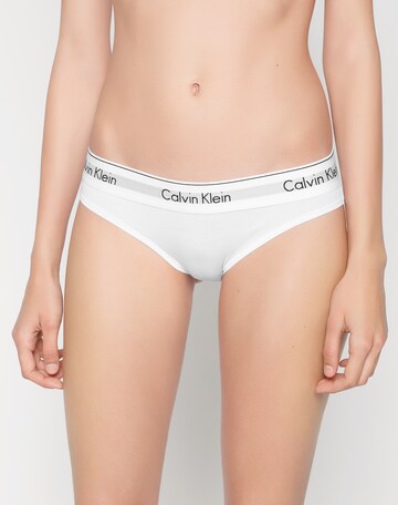 Slip Calvin Klein Underwear en blanc : devant