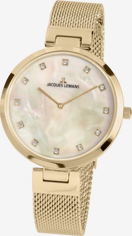 Jacques Lemans Analog Watch 'Milano' in Gold: front