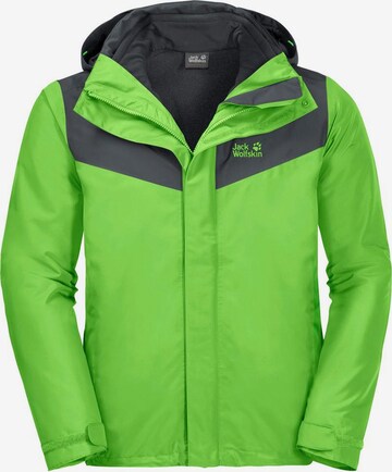 JACK WOLFSKIN Outdoorjacke  'Arland' in Grün: predná strana