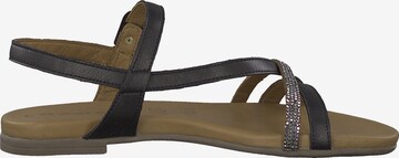 Sandale cu baretă de la TAMARIS pe negru: lateral