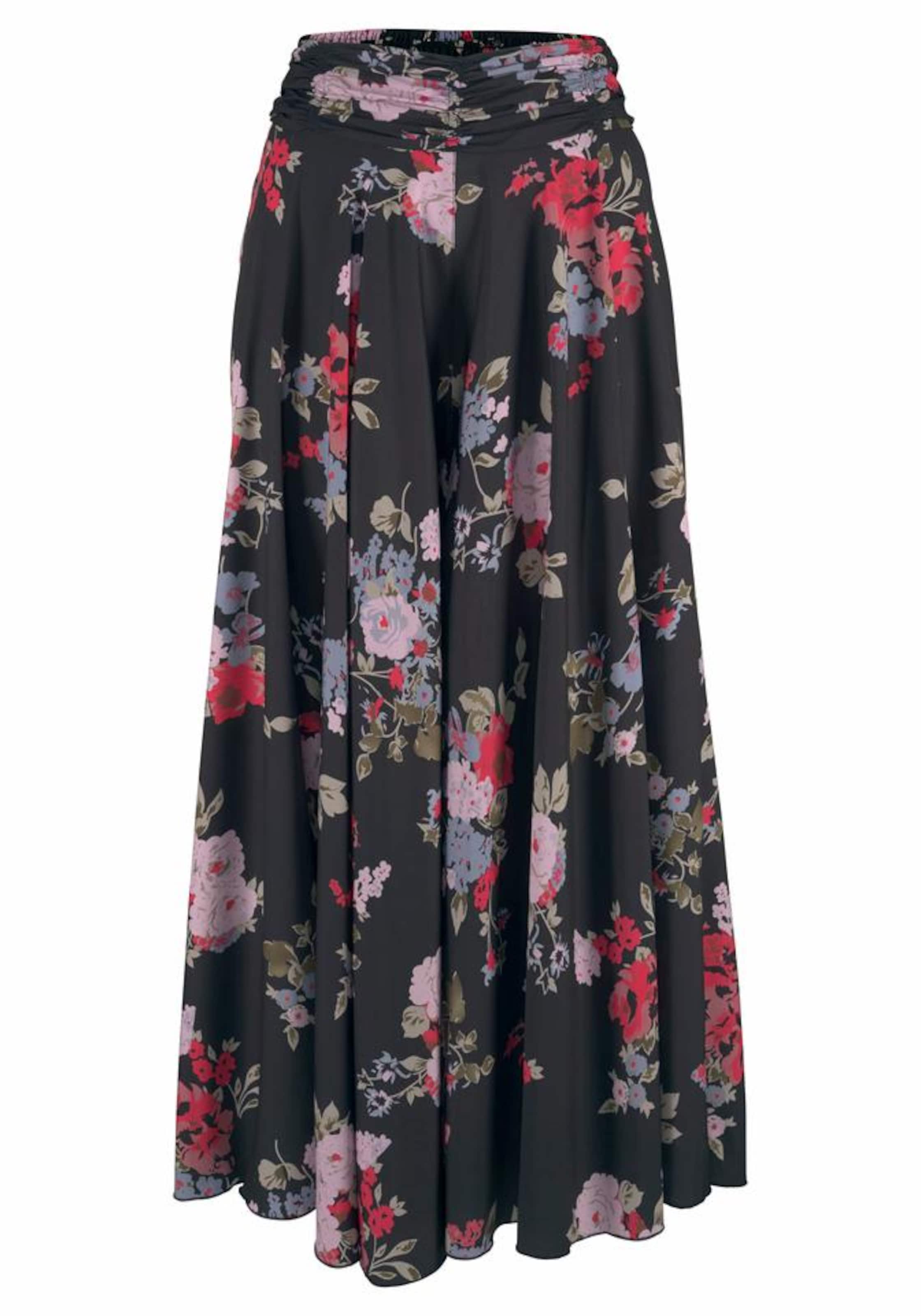 LASCANA Wide leg Byxa i svart: framsida