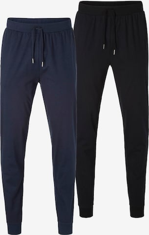 Pyjama long LE JOGGER en bleu : devant