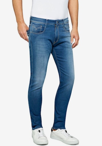 REPLAY Slimfit Jeans 'Anbass' in Blauw: voorkant