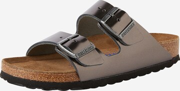 BIRKENSTOCK Pantofle 'Arizona' – šedá: přední strana