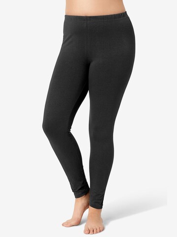 Ulla Popken Skinny Leggings in Zwart: voorkant