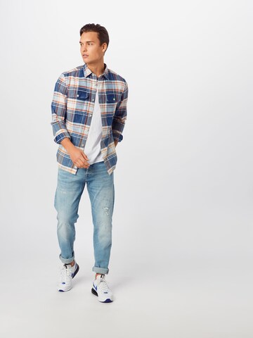 Coupe slim Chemise JACK & JONES en bleu