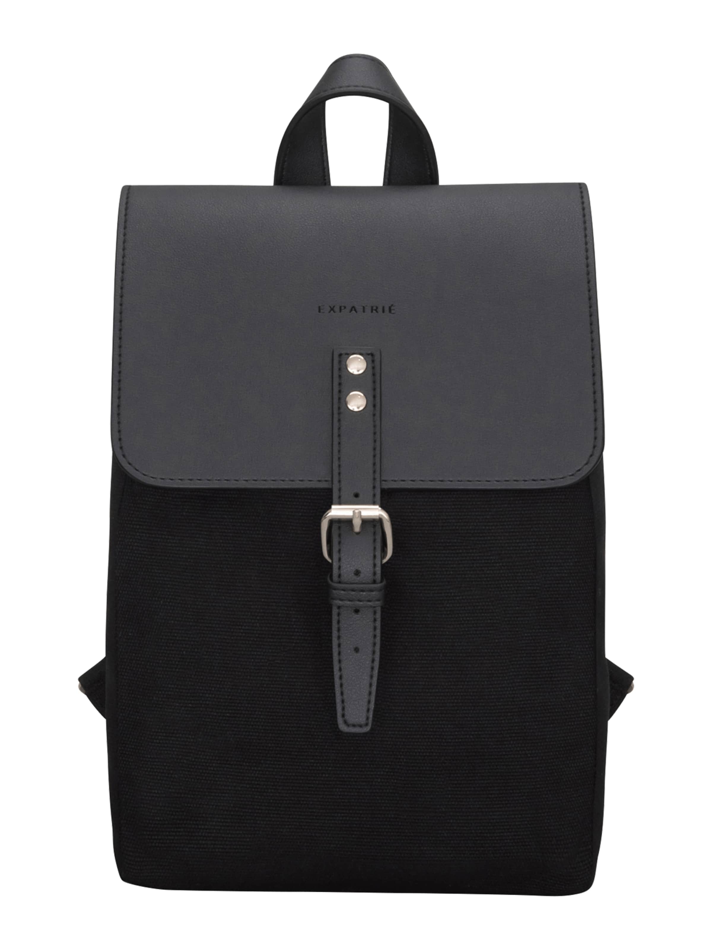 melns Expatrié Mugursoma 'Anna': no priekšpuses