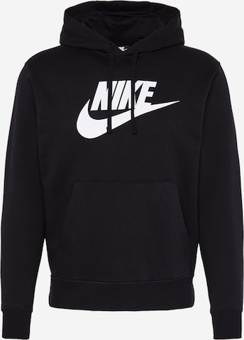 Nike Sportswear Bluzka sportowa 'Club Fleece' w kolorze czarny: przód