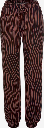 LASCANA Pantalon en marron, Vue avec produit