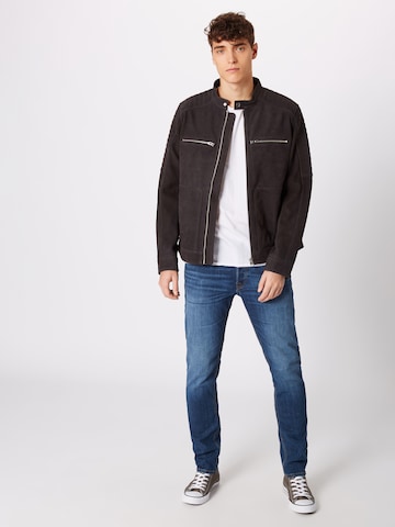 JACK & JONES Úzky strih Džínsy 'Glenn' - Modrá