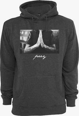 Mister Tee Sweatshirt 'Pray' in Grey: front