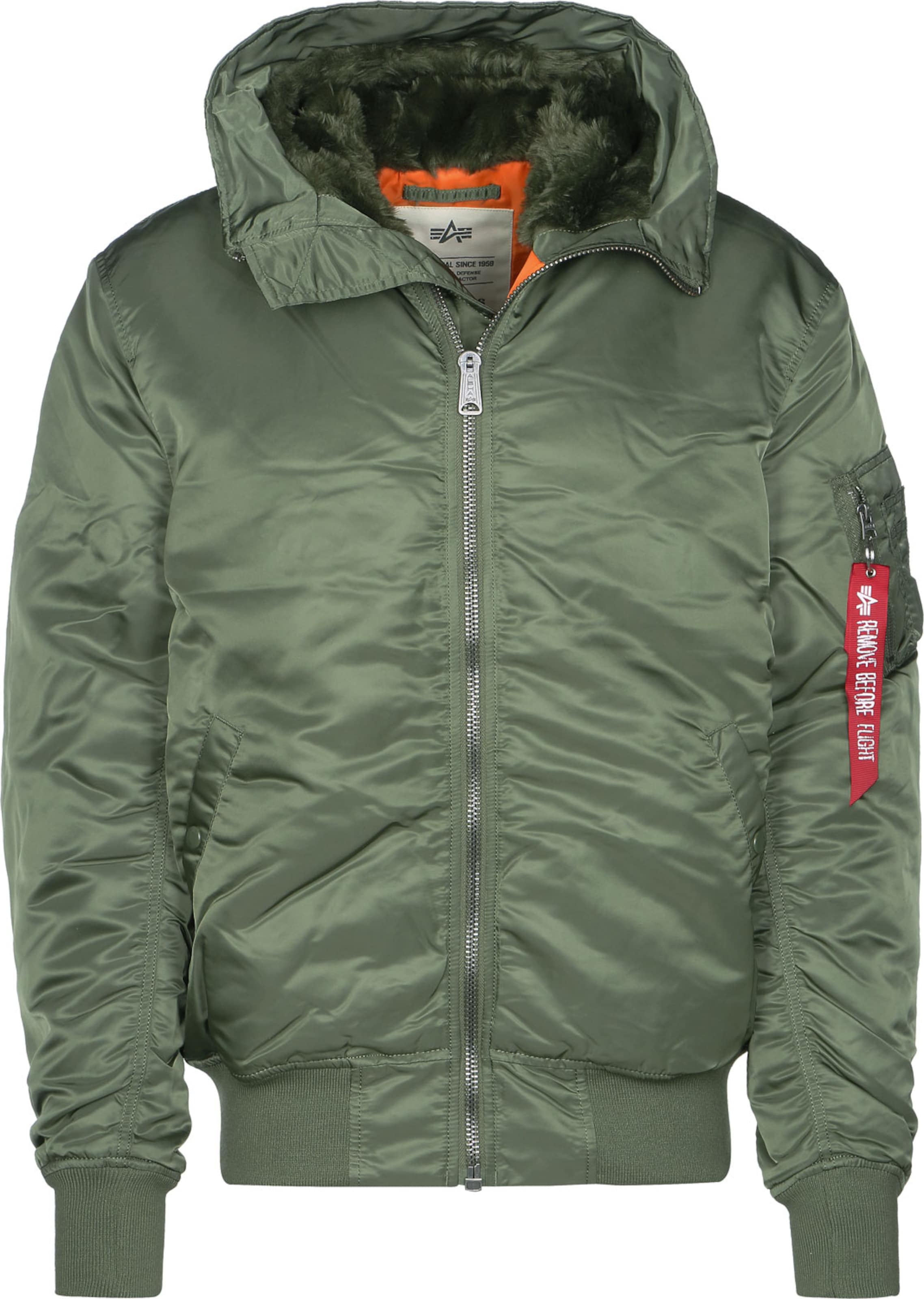 Giacca invernale &#x27;MA-1&#x27; di ALPHA INDUSTRIES in verde: frontale