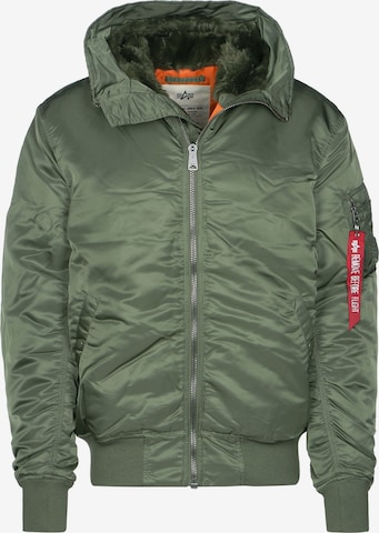 ALPHA INDUSTRIES Kurtka przejściowa 'MA-1' w kolorze zielony: przód