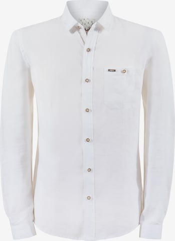 Coupe regular Chemise folklorique STOCKERPOINT en blanc : devant