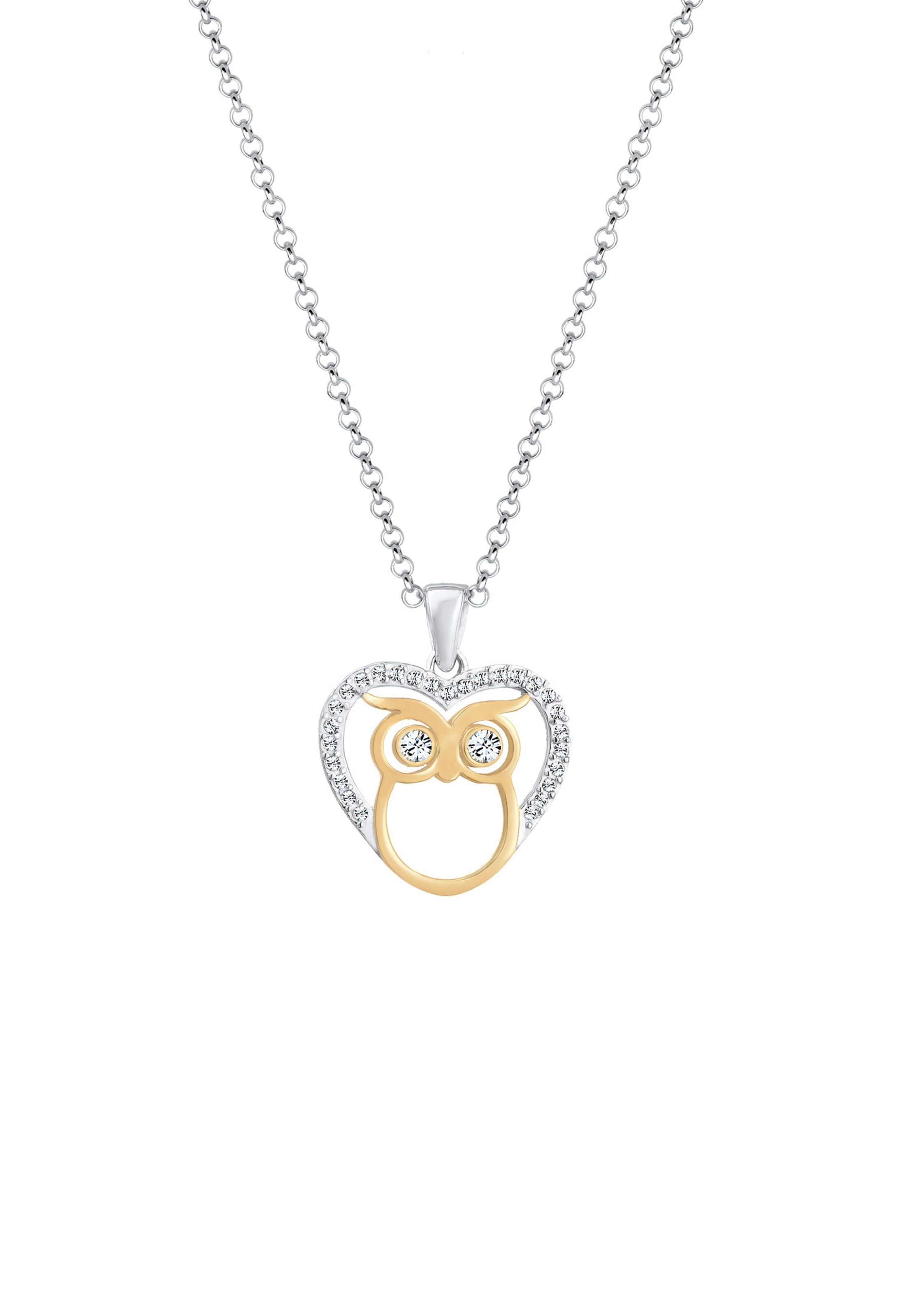 ELLI Halskette 'Eule' in Silber