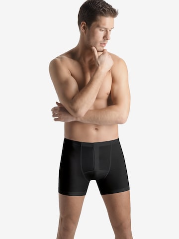 Boxers Hanro en noir : devant