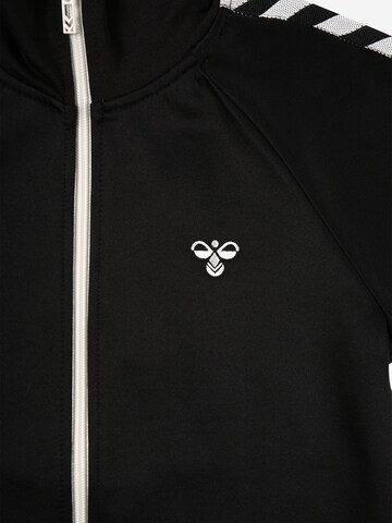 Hummel Regular fit Athletic Zip-Up Hoodie 'KICK' in Black