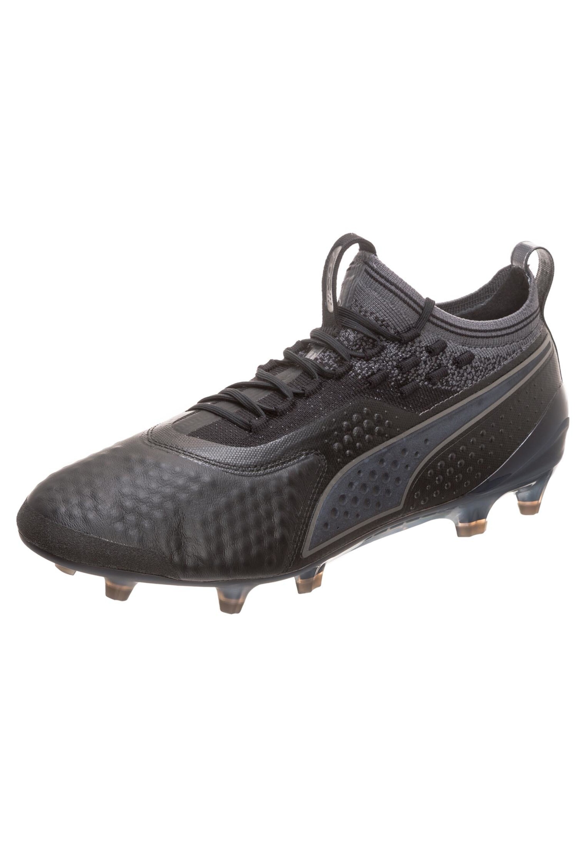 PUMA - Voetbalschoen 'ONE 1 Lth FG/AG' in de kleur Antraciet