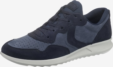 ECCO Sneakers laag 'Soft 5 Black Feather' in Blauw: voorkant