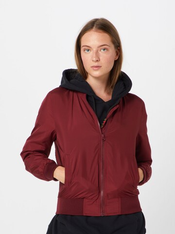 Urban Classics Between-Season Jacket in Red: front