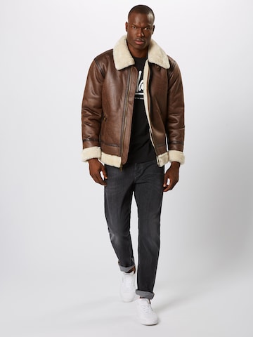 Veste d’hiver 'B3 FL' ALPHA INDUSTRIES en marron