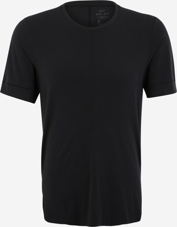 NIKE Funktionsskjorte i sort: forside