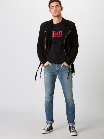 HUGO Sweatshirt 'Dicago' in Schwarz