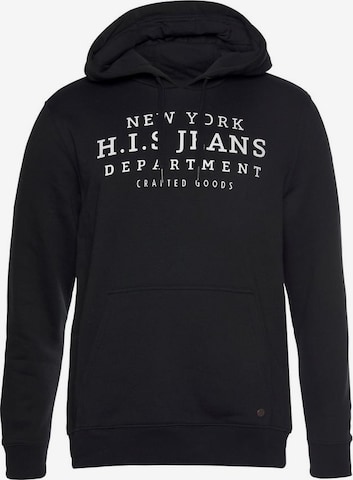 H.I.S Sweatshirt in Black: front