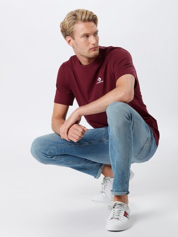 CONVERSE Regular Fit T-Shirt in Rot