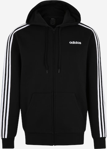 juoda ADIDAS PERFORMANCE Standartinis modelis Sportinis džemperis 'Essentials': priekis