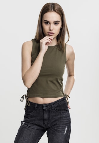 Urban Classics Top in Groen: voorkant