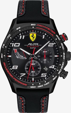 Scuderia Ferrari Uhr in Schwarz: predná strana