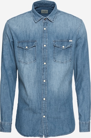 JACK & JONES Košile 'Sheridan' – modrá: přední strana