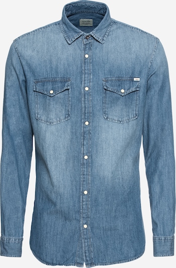 JACK & JONES Overhemd 'Sheridan' in de kleur Blauw denim, Productweergave
