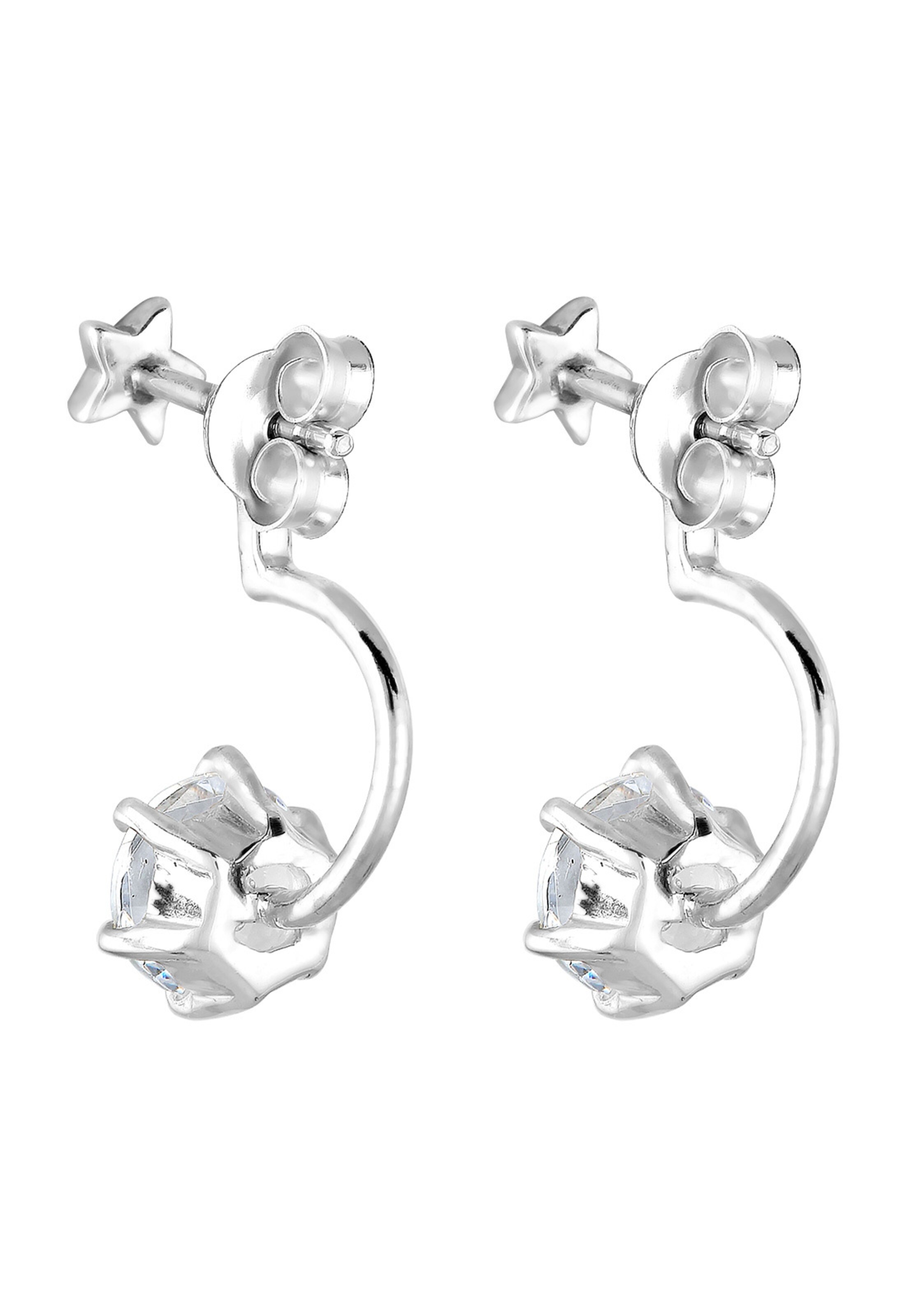 ELLI Ohrringe 'Double Studs' in Silber