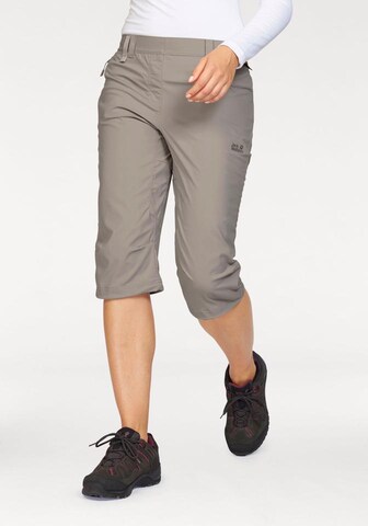 JACK WOLFSKIN Regular Outdoor Pants 'Activate' in Grey: front